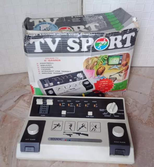 Vintage Game Console Retro Soundic Tv Sport Anni 70/80