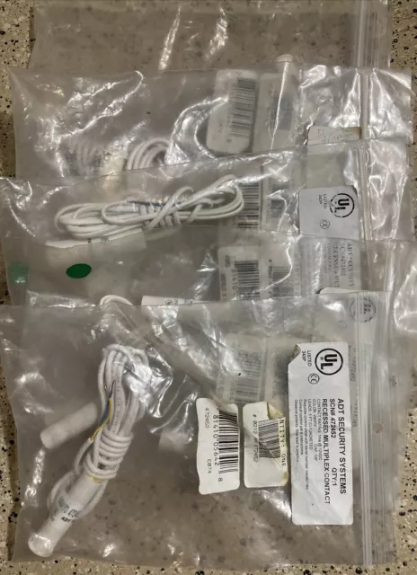 LOT 5- 472452 Recessed MUX Multiplex Serial Burglar Alarm Door Window CONTACTS