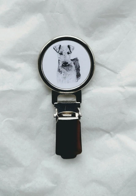 Welsh Terrier Dog Show Ring Number Clip