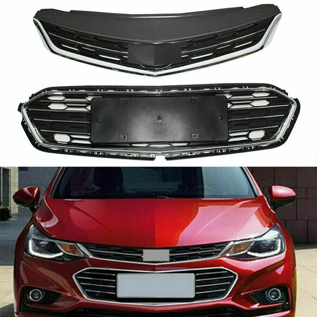 Upper Bumper Grille For Chevy Cruze 2016-2018 – Direct Replacement 23504350