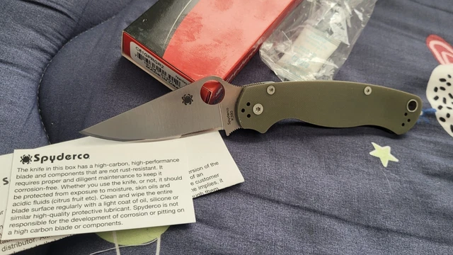 Spyderco Paramilitary 2 K390 Bento Box Exclusive Green Ranger C81GPRGR2