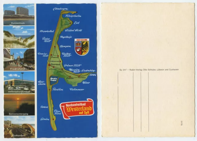 66167 - Nordseeheilbad Westerland en Sylt - postal antigua