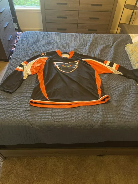 Men's Lehigh Valley Phantoms Authentic Black Jersey XL DP16899
