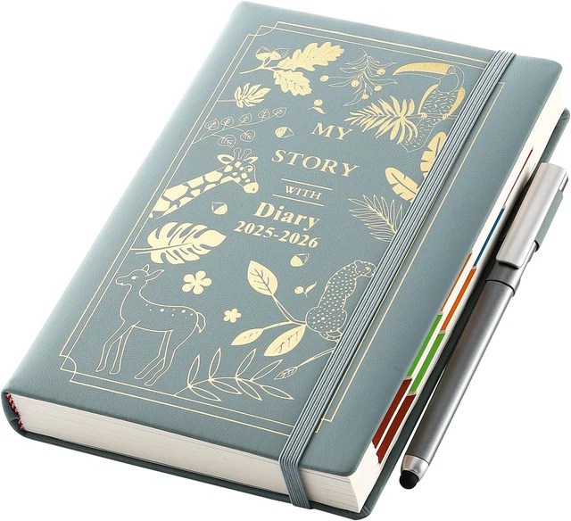 ACADEMIC DIARY 2025 2026 A5 Page a Day,13 Months Productivity Daily ...