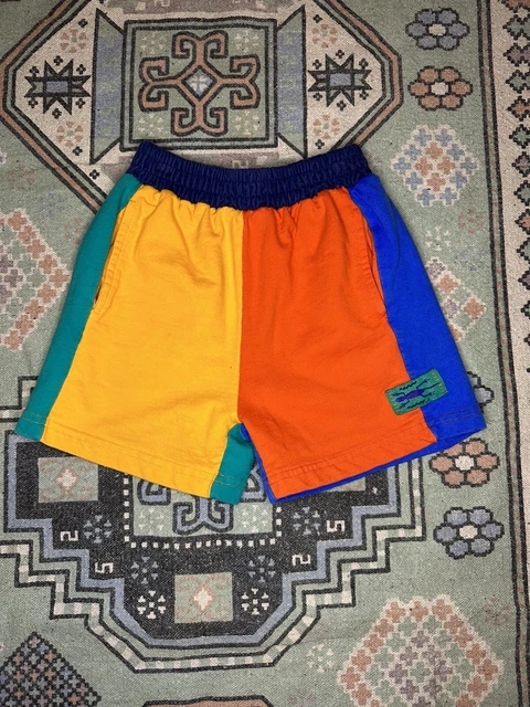 Vintage Gymboree Rainbow tag Color Block Shorts Toddler Size M