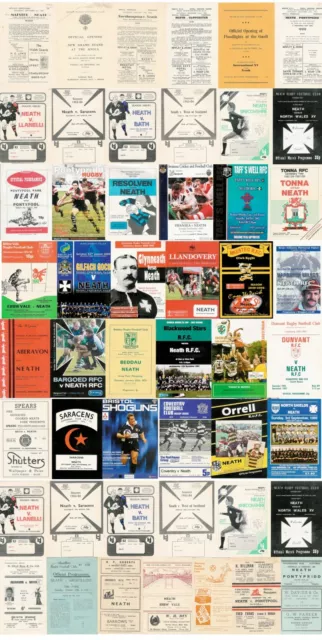 Neath Rfc, Wales Home Rugby Programmes 2001 English Clubs France Italy Ireland