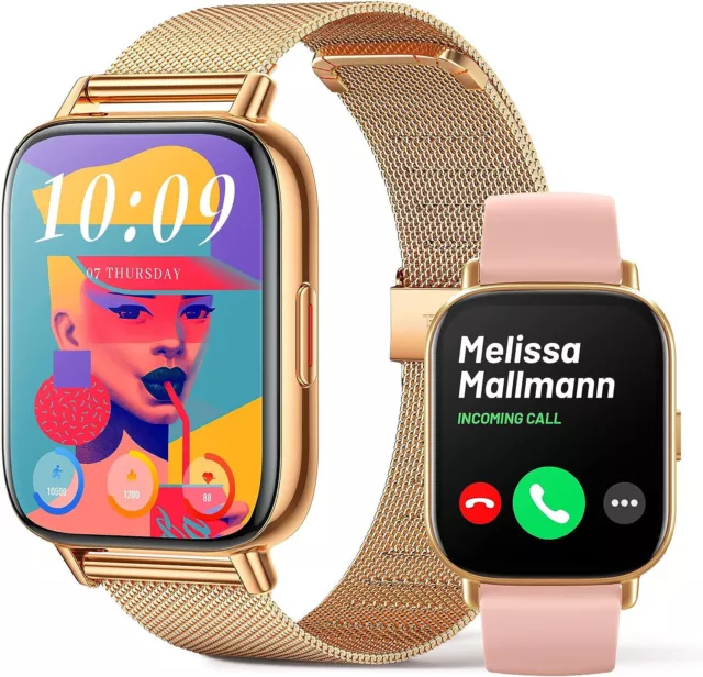 FMK Smartwatch Donna con Chiamate Orologio Intelligente Android iOS
