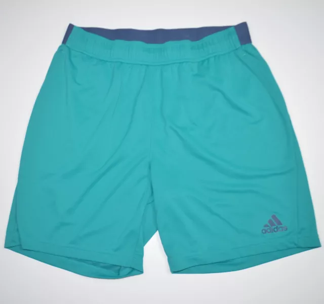 ADIDAS 8" Barricade Climachill Green Stretch Lightweight Tennis Shorts Sz XL