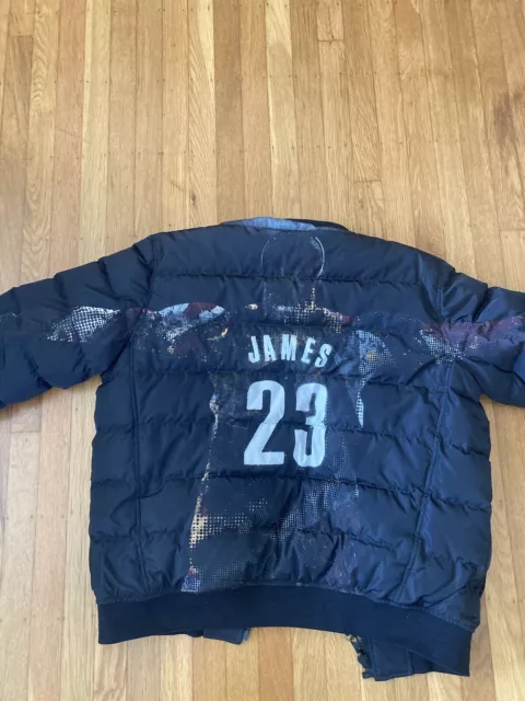 nike barneys New York LeBron Puffer Jacket NBA Lab Large Reversible