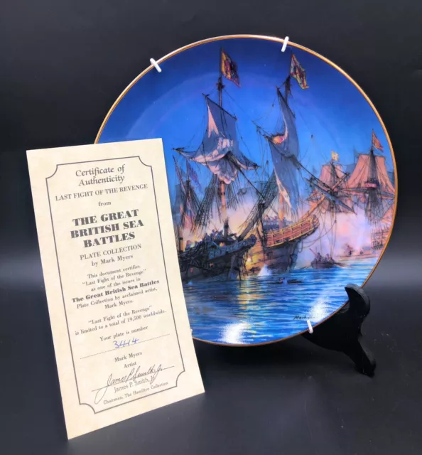 Hamilton Great British Sea Battles “Last Fight Of The Revenge” Plate Mark Myers