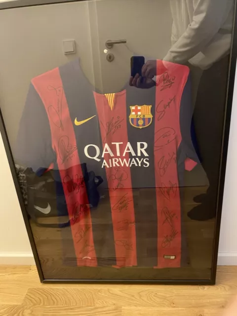 handsigniertes Fc Barcelona Trikot