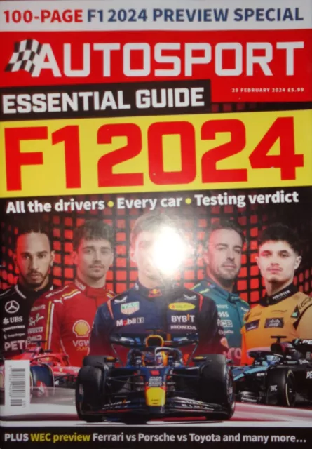 AUTOSPORT 29 FEB 2024 F1 2024 Season Guide, WEC contenders hot track