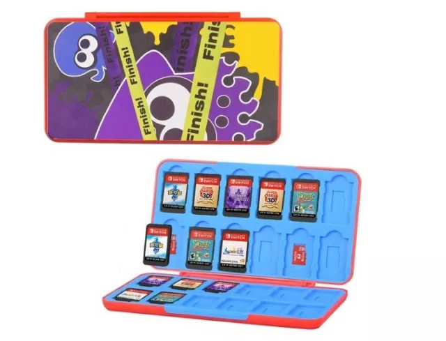 Étui pour cartes de jeu Nintendo Switch, porte-cartes de jeu pour jeux  Nintendo Switch avec 16 emplacements (bloc de questions jaune)