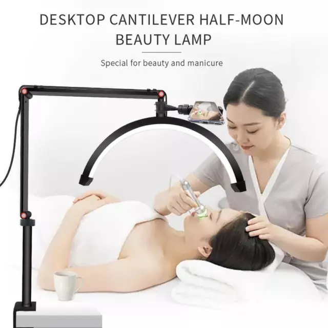 LED Half Moon Light for Lashes, Tattoo Lamp, Estheticians Light, Desk Lamp 2