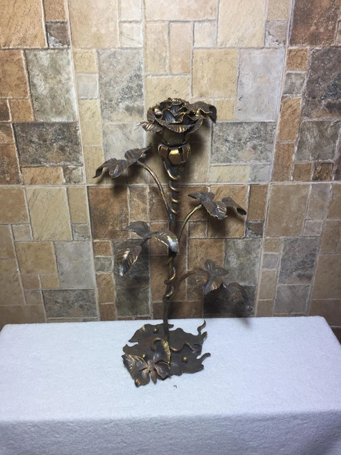 Wrought Iron Rose Steampunk Furniture Forged Anniversary Gift