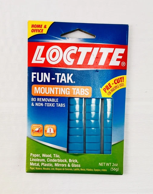 LOCTITE FUNTAK MOUNTING Putty Tabs, 2Ounce New 80 Removable & Non