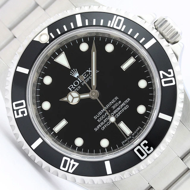 2012 ROLEX MENS SUBMARINER 14060M RANDOM 4-LINE 40mm STEEL WATCH + ROLEX CARD