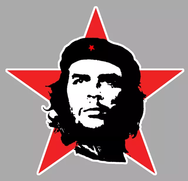 Sticker Che Guevara Cuba Castro Revolution Etoile Rouge Flag Autocollant Cb018