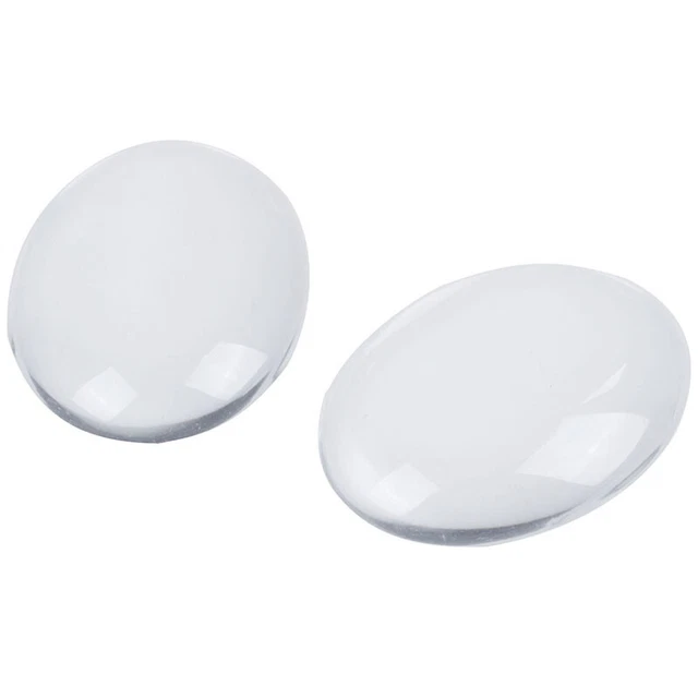 10 piezas decoración de cúpula cabujón de vidrio claro ovalado 30X40Mm G3O9