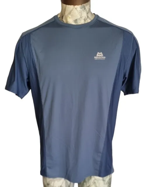 Men's Mountain Equipment Ignis Tee T Shirt SS Blue Polygiene Size XL   (1)