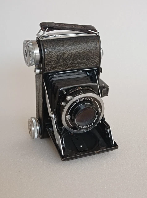 MACCHINA FOTOGRAFICA 35mm BELTICA DRESDA SOFFIETTO RICHIUDUBILE FUNZIONANTE