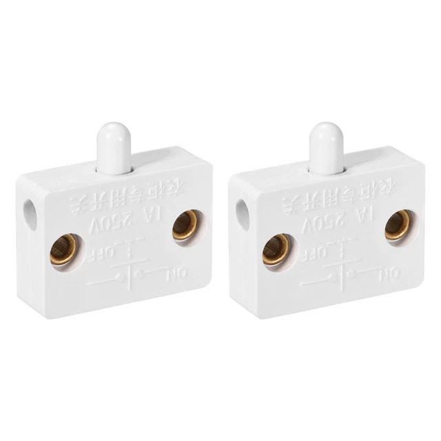Gebildet 5 pezzi Interruttore luce porta 10mm AC250V 0.5A/AC125V 1A Normalmente Chiuso Interruttore Pulsante luce Frigorifero Momentaneo Gebildet 5 pezzi Interruttore luce porta 10mm AC250V 0.5A/AC125V 1A Normalmente Chiuso Interruttore Pulsante luce Frigorifero Momentaneo