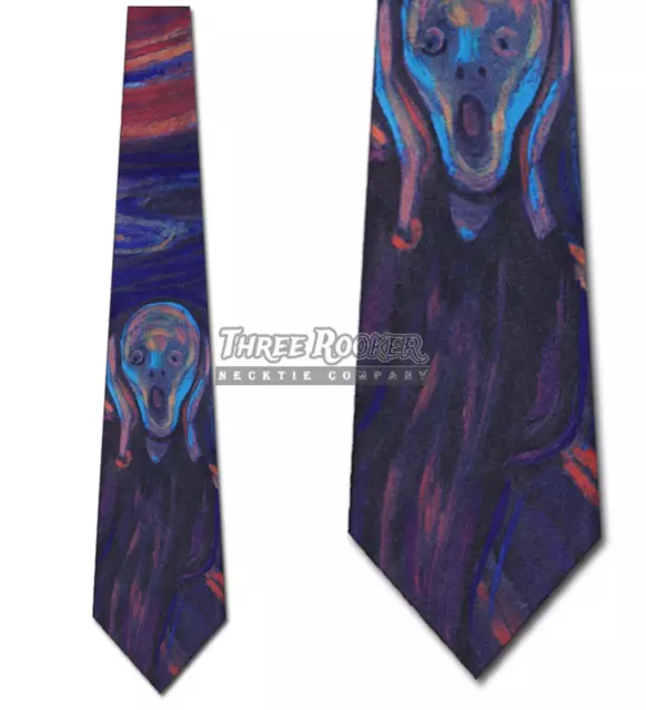 The Scream Tie Munch Neckties Mens Art Neck Ties Brand New