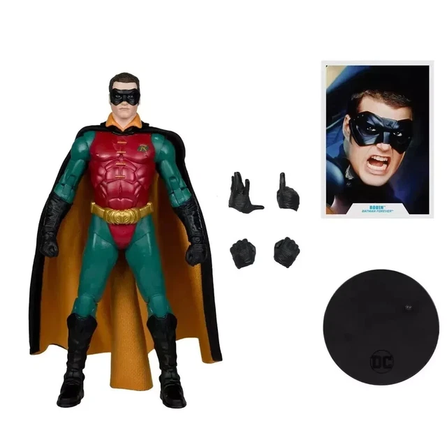 DC Comics - Figurine Robin 30 Cm - Robin Figurine Articulée - Créez Vos Propres Combats Masqués Contre L'ennemi - Super Héros Et Super Vilain - Jouet À Collectionner - Jouet Enfant