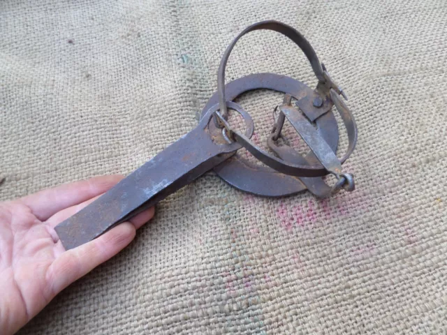 Vintage Antique Small Wrought Iron Mouse Mice Rat Trap Blacksmith Hand Forged