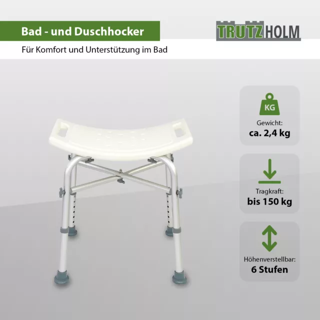 Sgabello Bagno Sedia Doccia Sedia Bagno Sgabello Doccia Con Sicherheitsgriffen