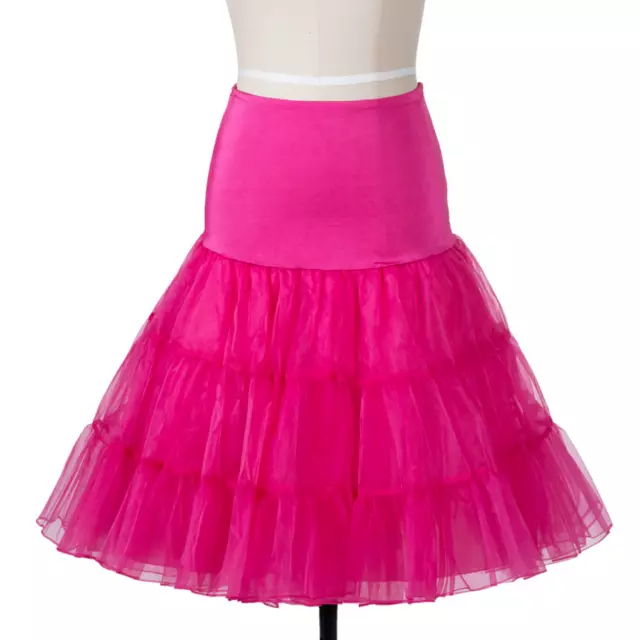 Rose 26" Swing Skirts Tutu Underskirt Petticoat Wedding Rockabilly Fancy Dress