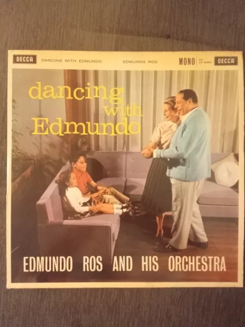 Edmundo Ros And His Orchestra Dancing With Edmundo 1960 Uk Decca 12" Lp Lk 4353