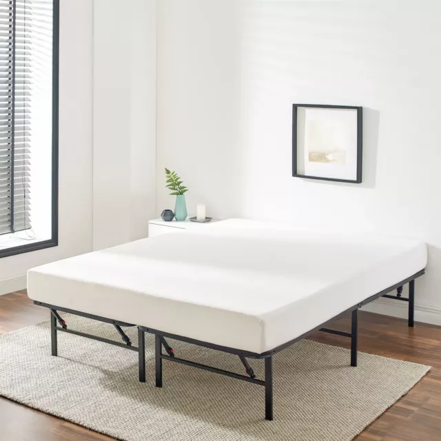 Twin/Full/Queen Size Bed Frame Foldable Steel Platform Bed Frame Furniture