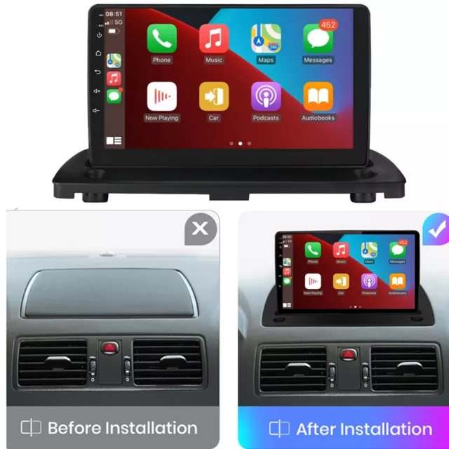 Für Volvo XC90 2004-2014 2DIN 9" Android Autoradio Navi DAB 2+32GB USB WIFI SWC