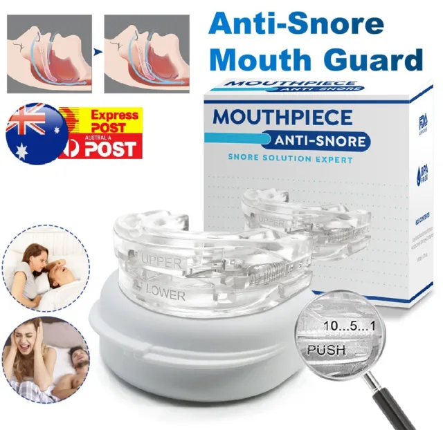 Snoring Mouth Guard Mouthpiece Anti Snore Sleep Aid Bruxism Apnea Teeth Grinding