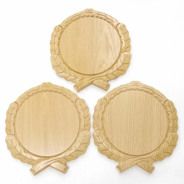 3 Pieza Keilerschilder Tallado Roble Claro Af 19 CM Tablero Keiler Gewaffbrett