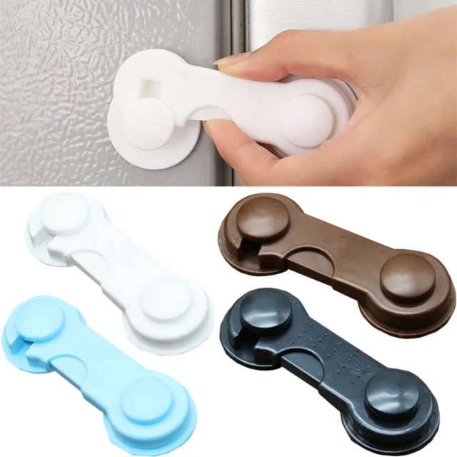 1PC Cabinet Locks Child Safety, Adhesive Baby Proofing Latches Multi-Purpose