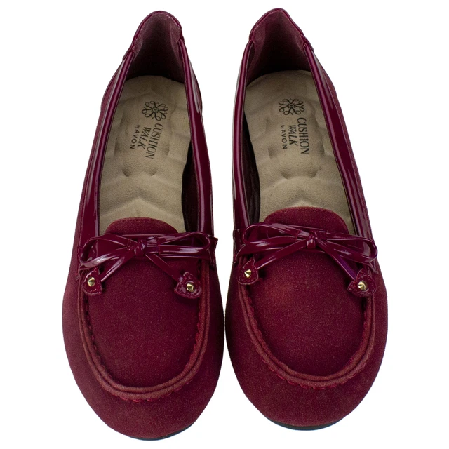 Avon Red Cushion Walk Loafers - Woman's Size 6