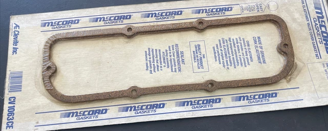 NEW 1980-1985 Chevrolet V6 173 Cork Valve Cover Gasket Set McCord CV1063CE
