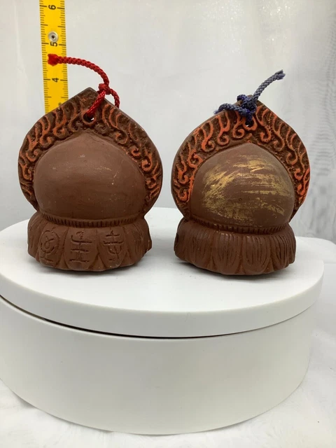 Japanese Clay Bell Pottery Dorei Asian Antiques Hoshoji Temple