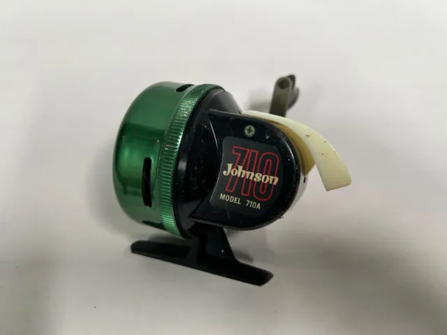 VINTAGE JOHNSON 710 Fishing Spin Cast Reel Model #710A (A5) $16.95 -  PicClick