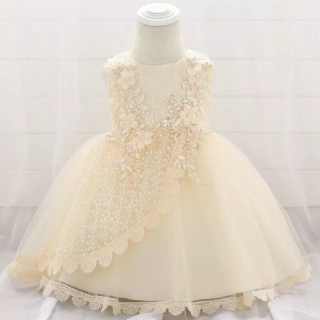 Abito da principessa bambina tutù pizzo floreale bambino bambino abito da festa concorso