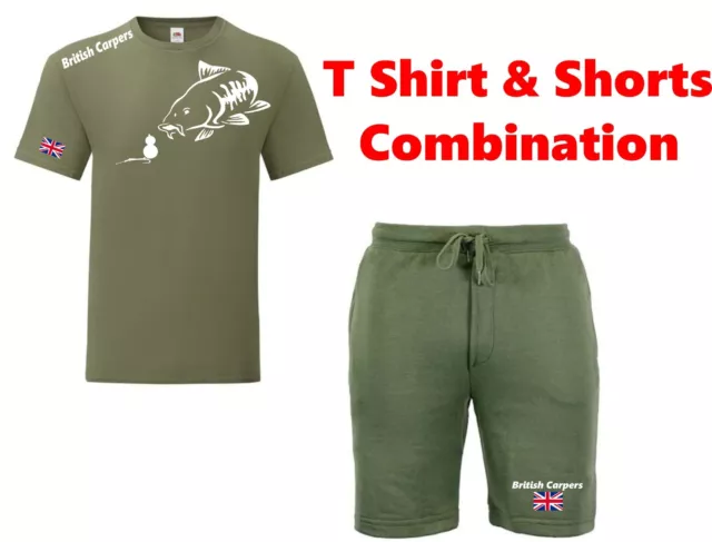 Carp Fishing T-Shirt & Shorts - Combination