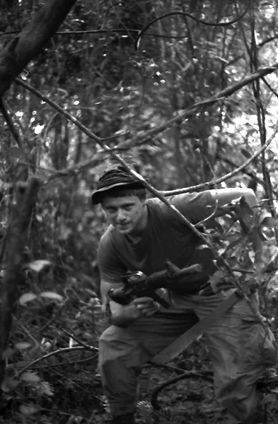 Vietnam 1970 - Recon Squad Member In Jungle Americal Division Chu Lai