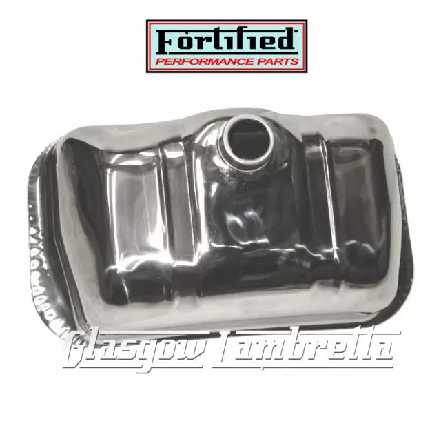 Lambretta GP 125/150/200 POLISHED STAINLESS STEEL STANDARD PETROL / FUEL TANK