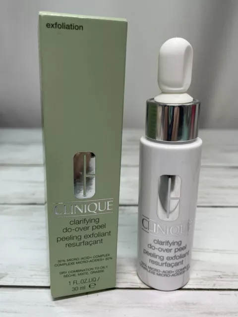 Clinique Clarifying Do-Over Peeling - Exfoliante Peeling - 1 fl. oz.  Nuevo en caja