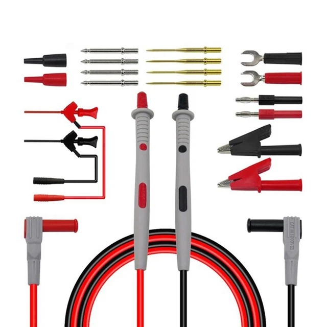 4X(P1503D Multimeter Probes Interchangeable Needles Measuring Lines Kits Probes F8)