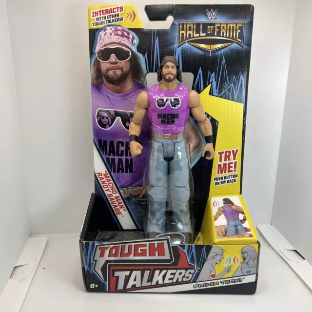 WWE Macho Man Randy Savage Wrestling Talking Figure Mattel WWF Tough Talkers New