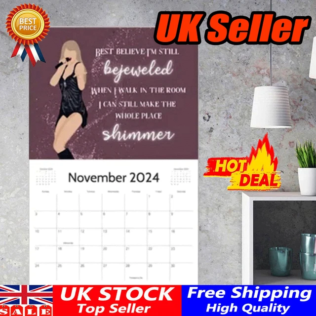 THE ERAS TOUR Calendar 2024 Taylor Swift Eras World Tour Live Calendars