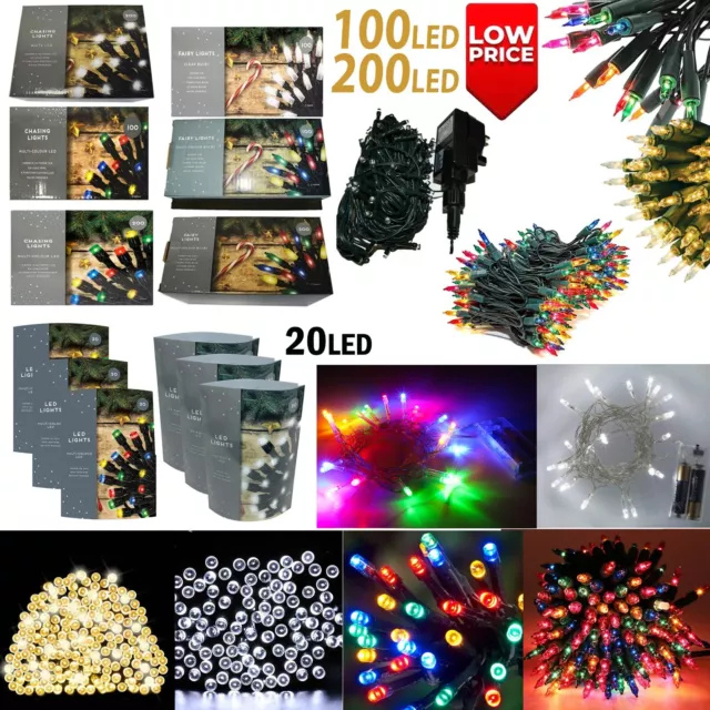 Xmas LED String Lights Battery Operated/Main Fairy Light Christmas Wedding Party